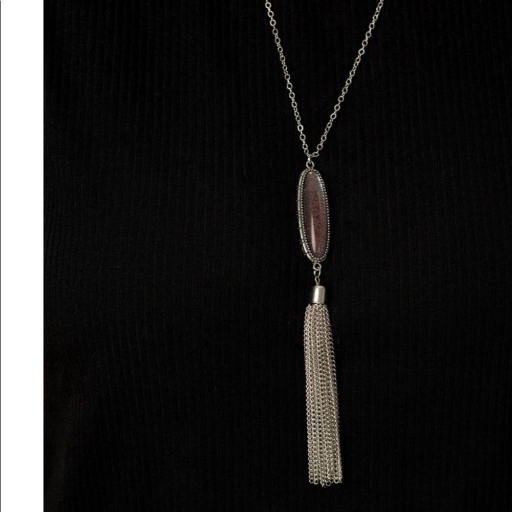 Silver TassleNecklace - Picture 2 of 3